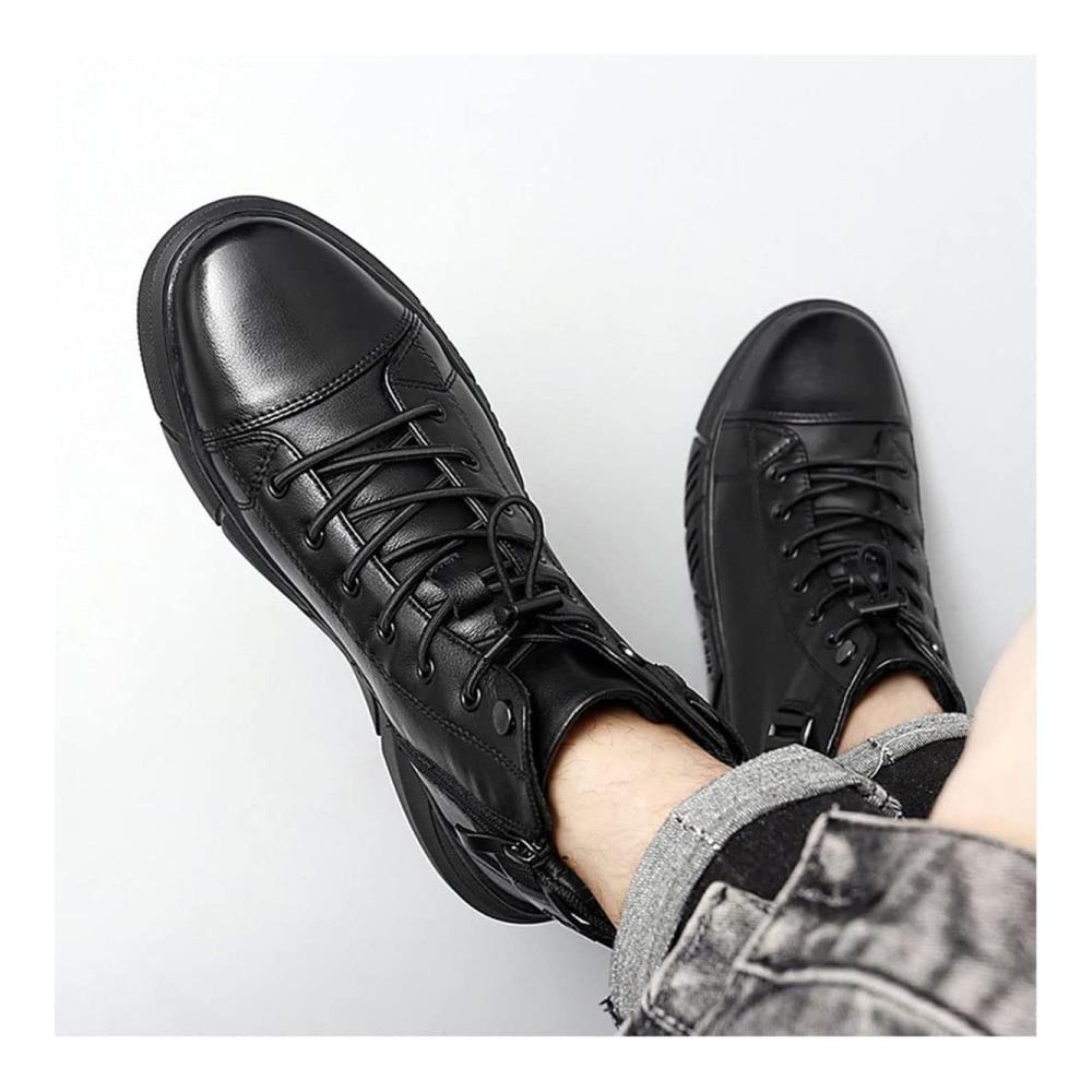 Entdecken Sie stilvolle Eleganz Handgefertigte italienische High-Top-Lederstiefel für Herren inspiriert vom britischen Stil. Ein Muss für Ihre Garderobe 2024