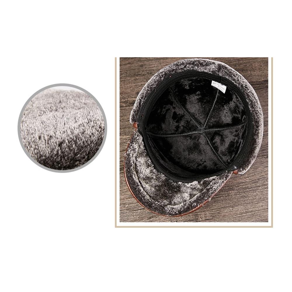 Stilvolle Fliegermütze aus hochwertigem PU-Leder Perfekter Winterbegleiter für Herren mit wärmendem Futter und trendigem Design. Entdecken Sie jetzt