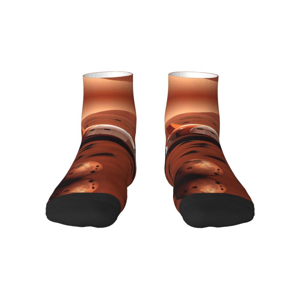 Entdecken Sie den Komfort Modische Mars Planet Knöchelsocken für Damen und Herren – Bequeme One-Size-Option mit stilvollen Designs