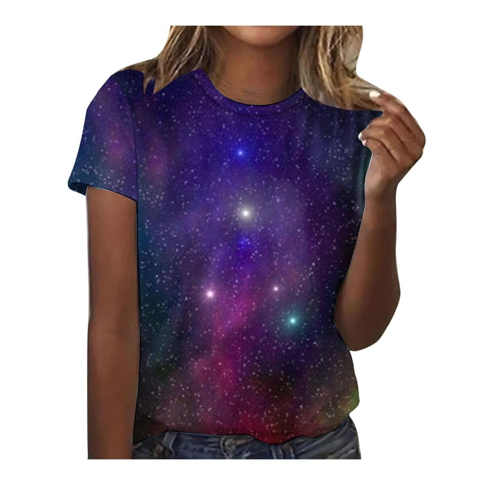 Stylische Hemden Trendige Galaxy Prints für Damen locker und lässig. Perfekt für den Sommer! Entdecke die neue Y2K Kollektion für Teenager Mädchen