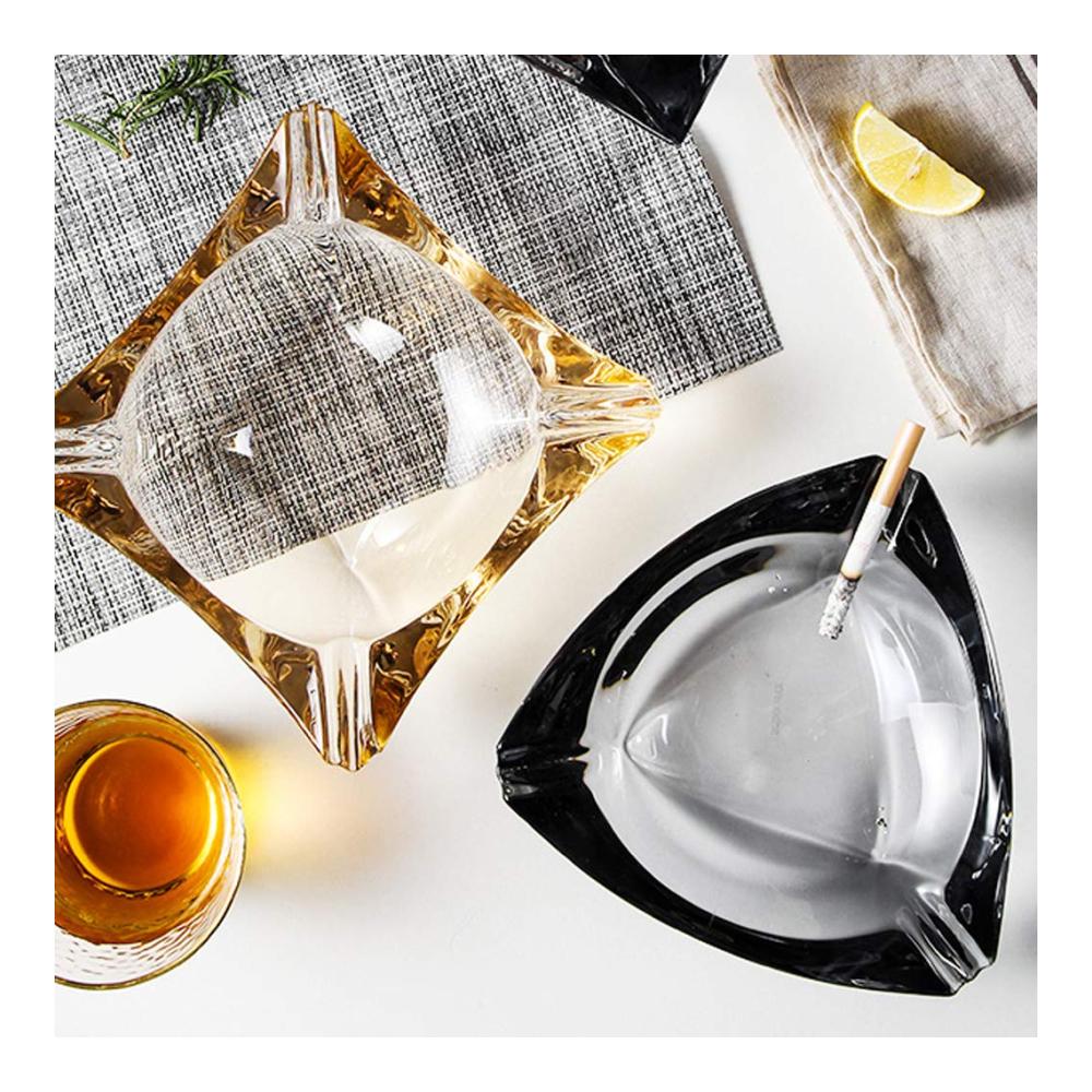 Einzigartiger Taschenaschenbecher Kristallglas für stilvolles Rauchen unterwegs! Perfekt für Zigarren & Zigaretten. Tragbarer Luxus für Ihren Lifestyle