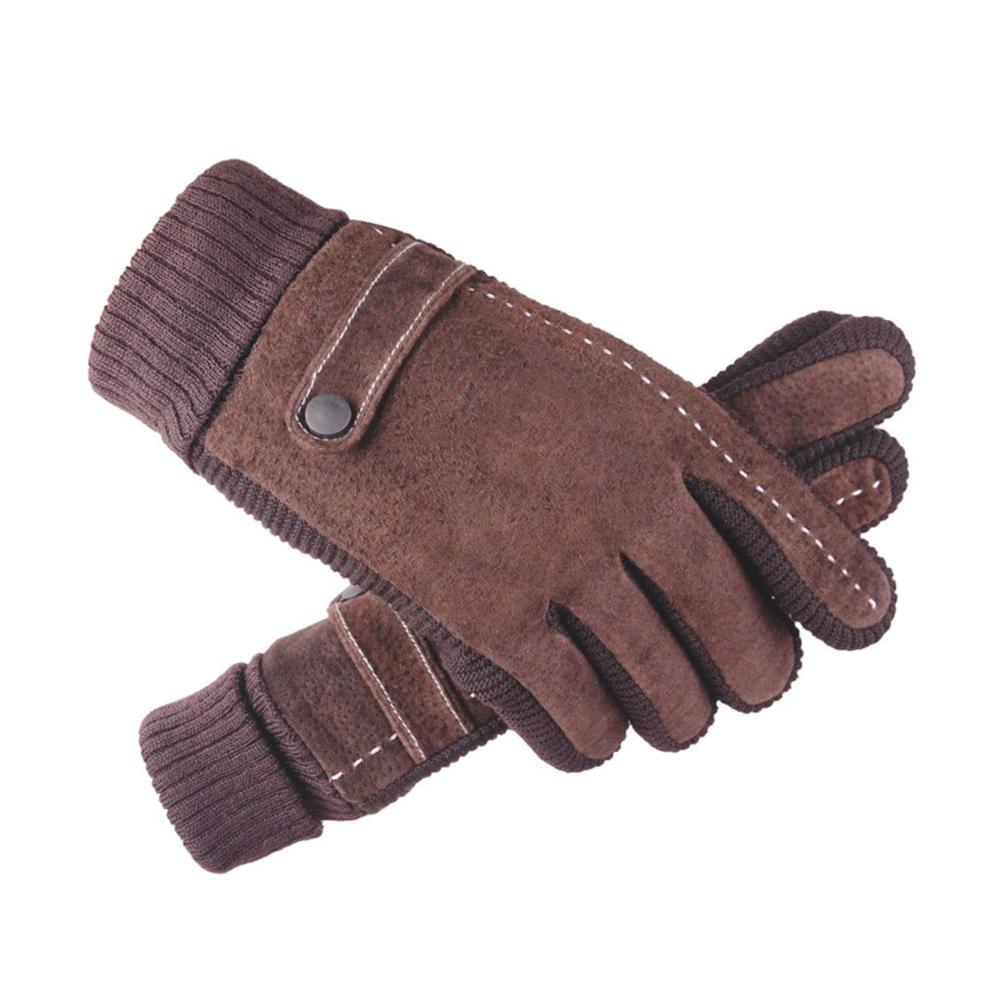 Dicke plüschige Radhandschuhe Kältebeständige Touchscreen-Baumwollhandschuhe für Outdoor-Aktivitäten