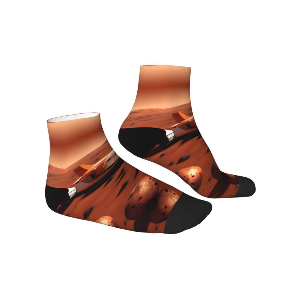 Entdecken Sie den Komfort Modische Mars Planet Knöchelsocken für Damen und Herren – Bequeme One-Size-Option mit stilvollen Designs