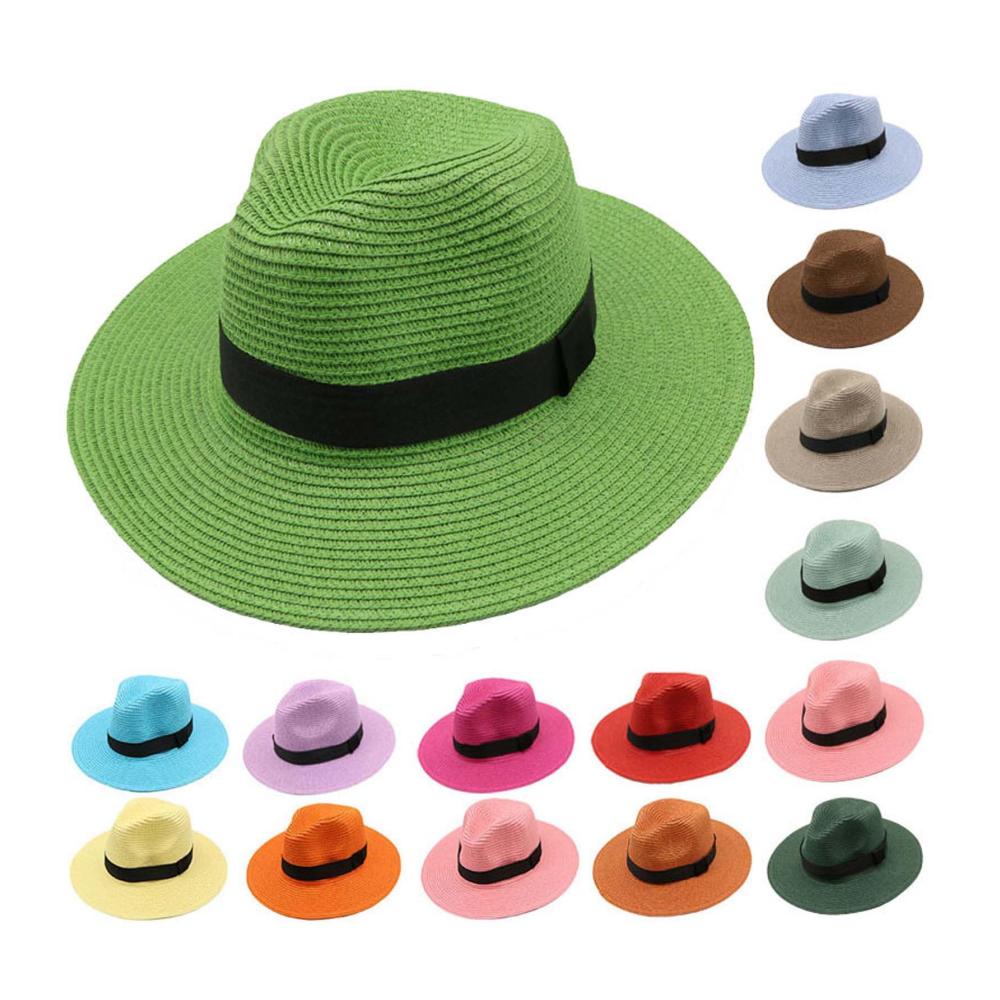 Sommerstyling mit Eleganz Panamahut für Damen und Herren – Klassischer Fedora-Trilby für Strand Partys und Picknicks – Sonnenschutz und Stil vereint