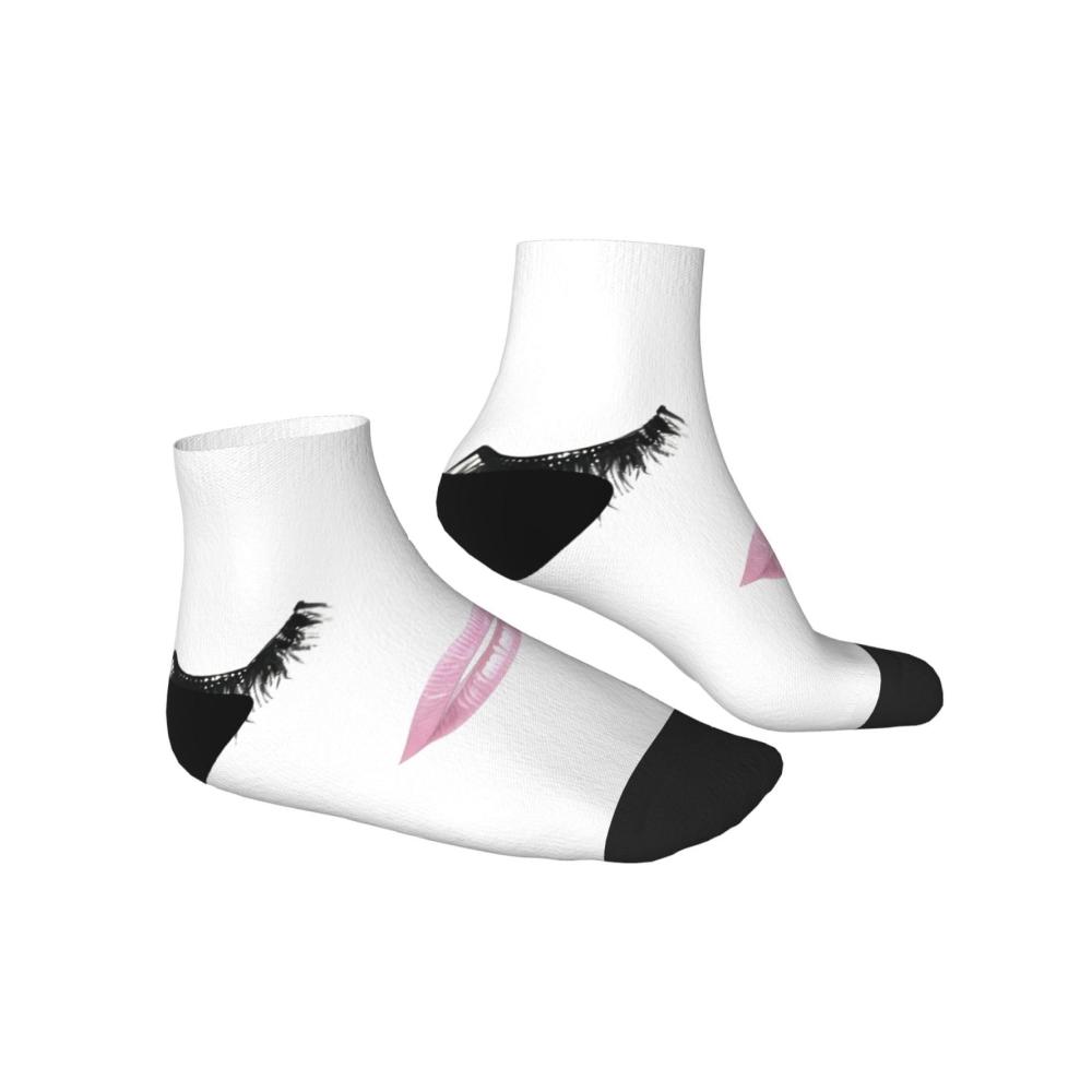 Knöchelsocken Damen | Bequeme Unisex-Socken mit modischen Mustern | Wadenlange Baumwolle-Socken One Size
