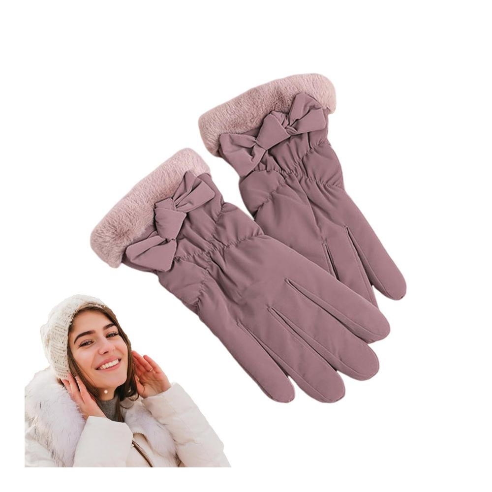 Damen-Handschuhe Warme winddichte Sport-Handschuhe für Gartenarbeit Skifahren & Autofahren – Perfekte Winterbegleiter