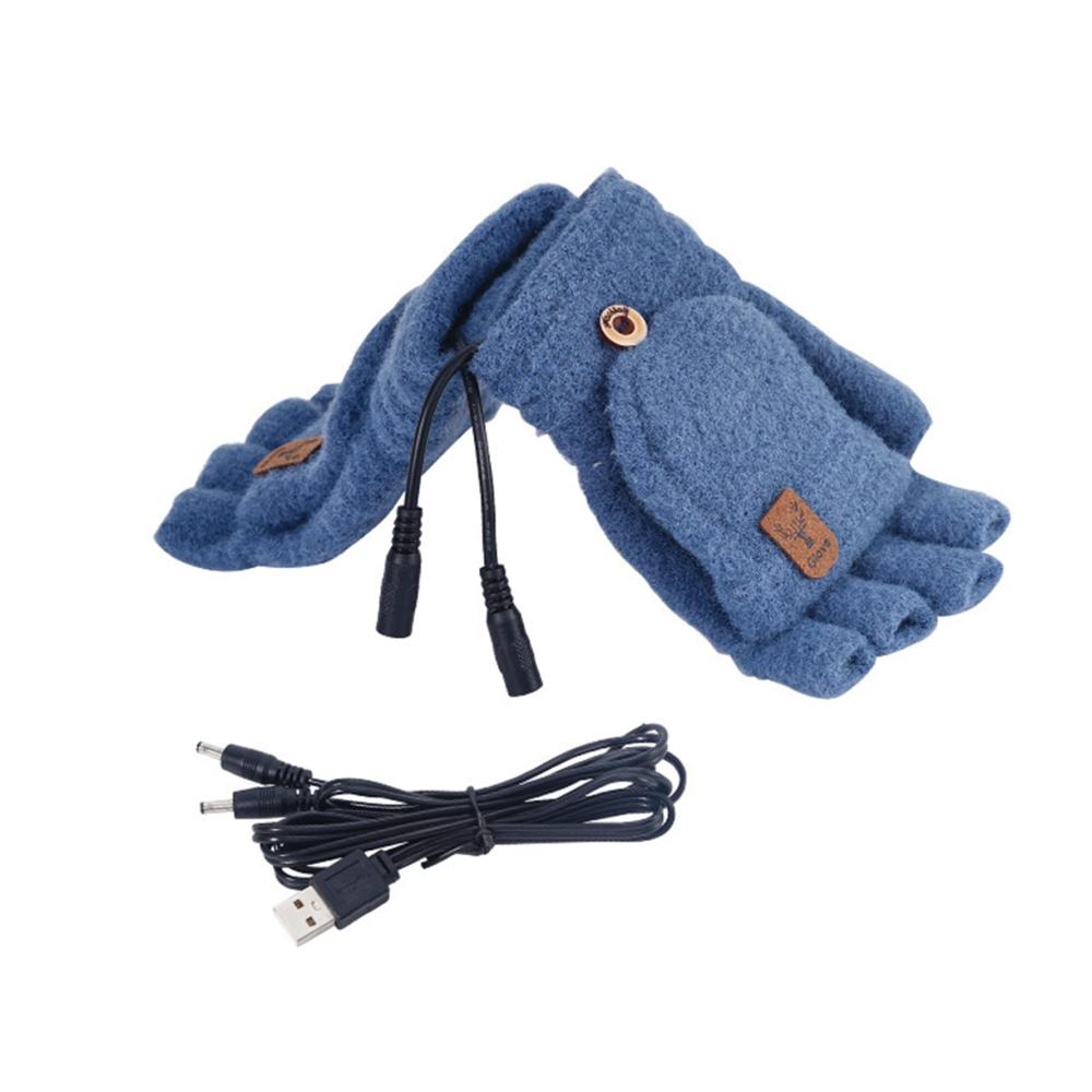 Beheizte Halbfinger-Laptophandschuhe / -fäustlinge aus Kaschmir für den Winter atmungsaktive Laptop-Fäustlinge mit halben Fingern & volle Winterhandschuhe