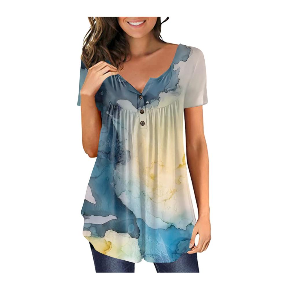 03-blau T-shirt Damen