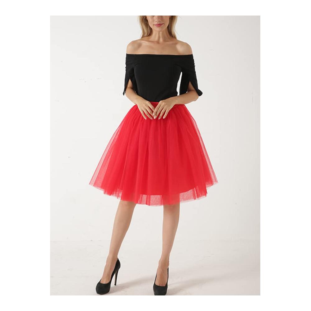 Einzigartiger Vintage Charme Damen Röcke - Stilvoller Tüllrock mit hoher Taille für Ballett Partys & Karneval. Jetzt entdecken und den Look perfektionieren