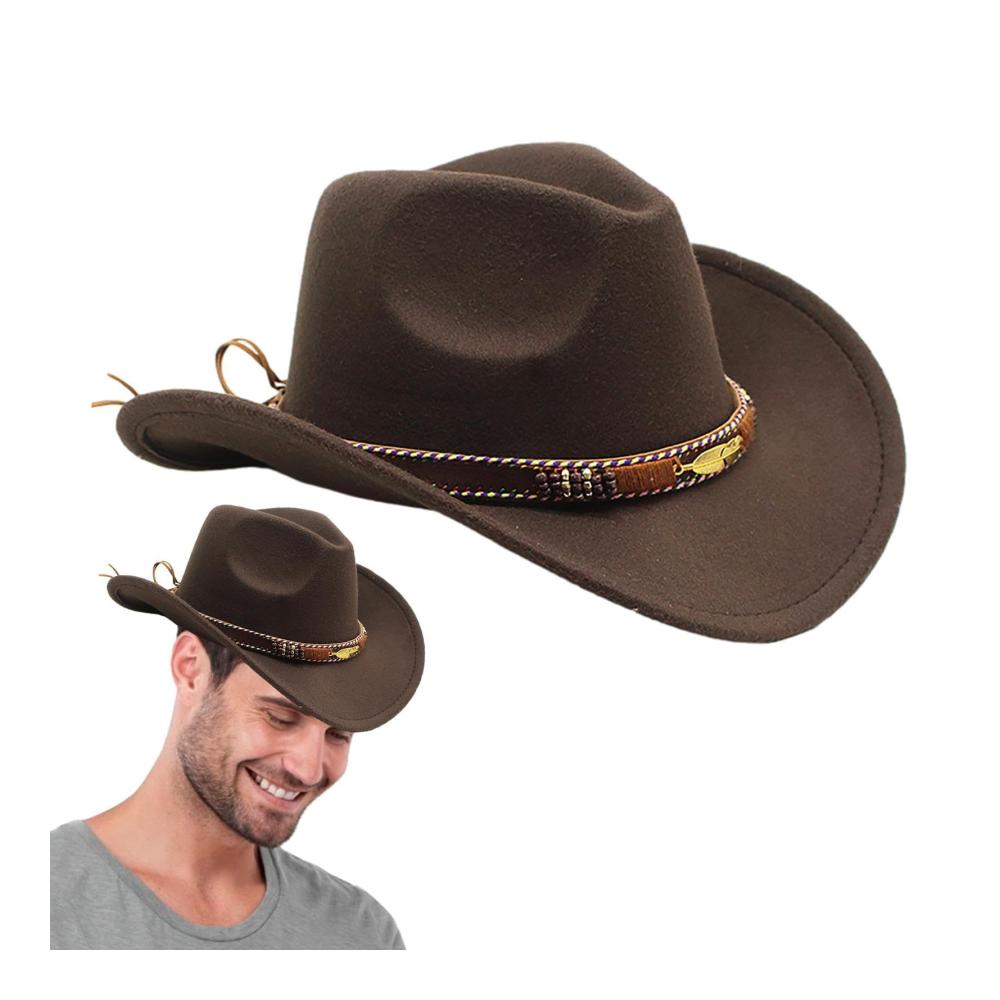 Entdecke den zeitlosen Stil Hochwertige Cowboyhüte für Herren und Damen | Klassischer Western-Hut für Outdoor-Abenteuer und Strandspaß