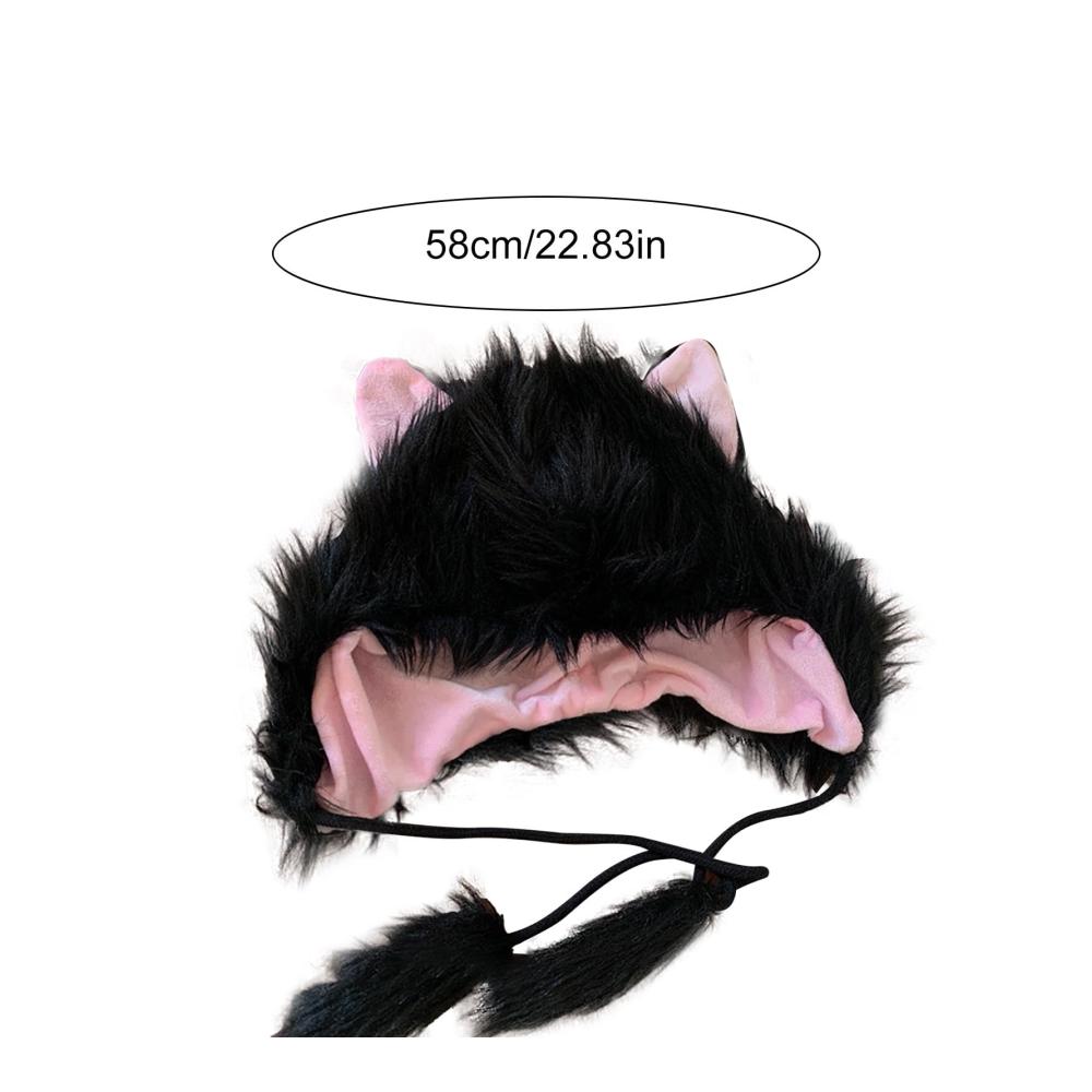 Entdecke die Wärme Flauschige Strickmützen mit Tierohren für kalte Tage und festliche Anlässe - Perfekt für Outdoor-Mode Tanzen Halloween Party und Weihnachten