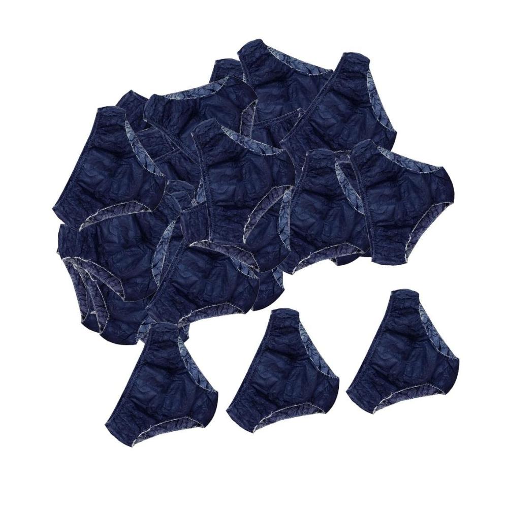 Entdecken Sie Luxus und Komfort 50er-Pack Einweg-Panties & Hipsters Blau aus hochwertigem Vliesstoff für Damen - Universalpassform