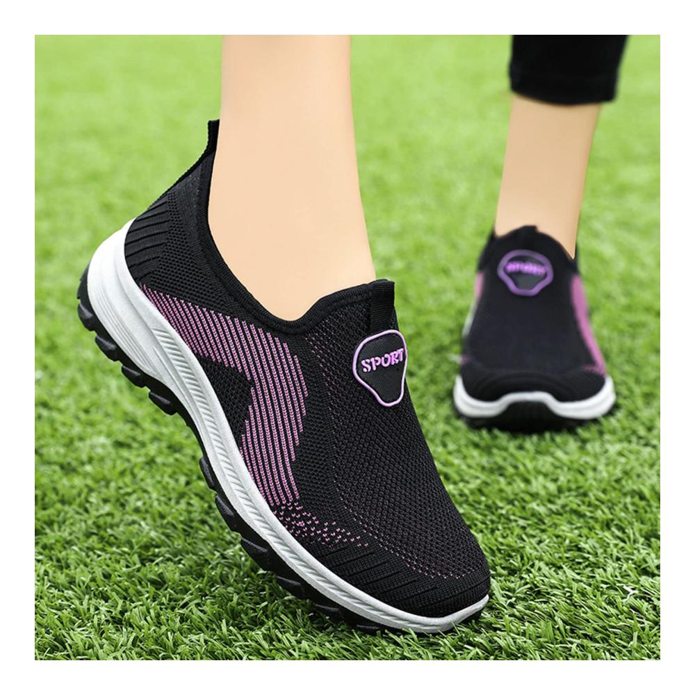 Sportamid Damen Sommer Turnschuhe Memory Foam Slip-on Sneaker Orthopädische Sport Schuhe Leicht Bequem Elegant Sneaker Ohne Schnürung