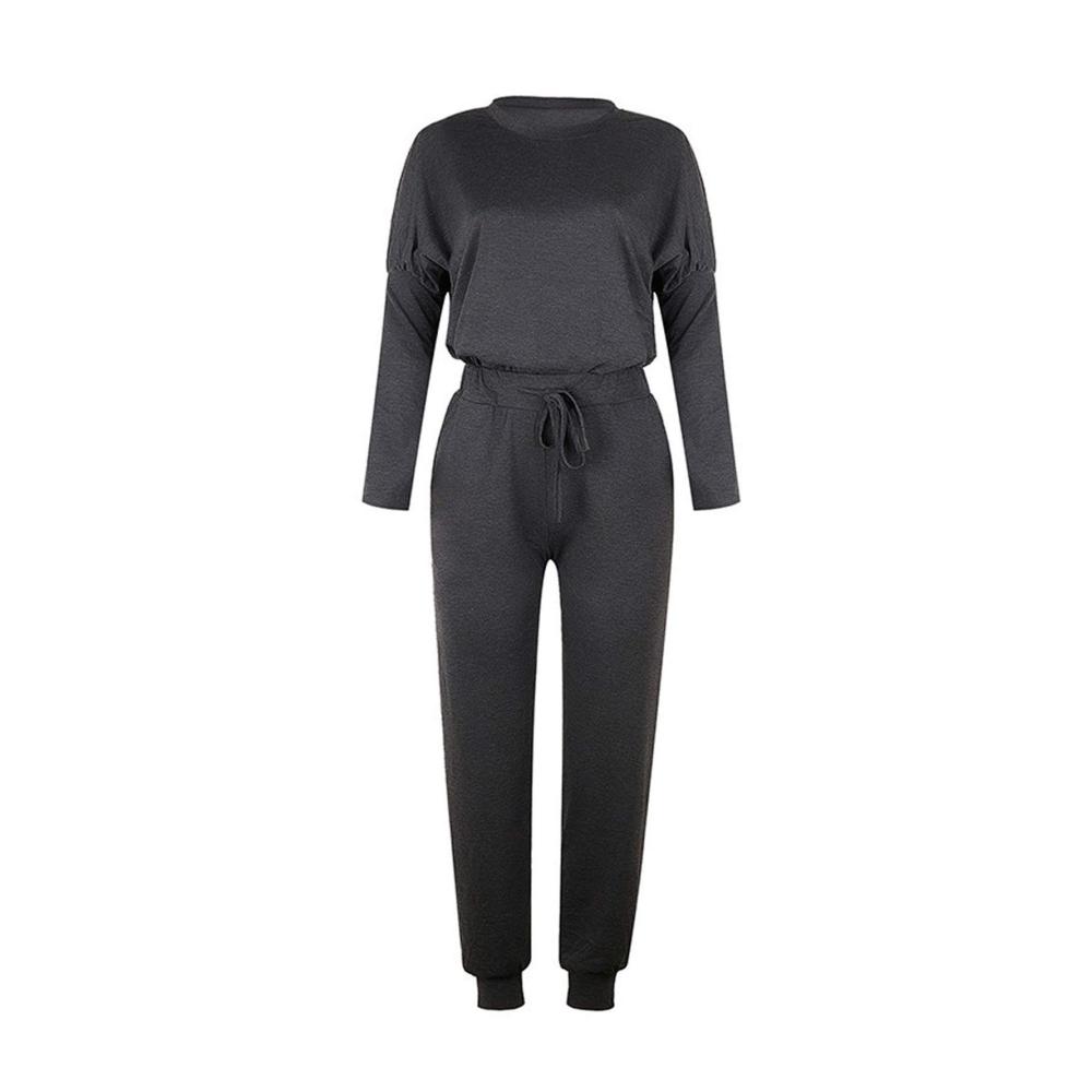 Bequemer Damen Trainingsanzug mit Kapuze 2-teiliges Sportanzug Set für Herbst und Winter Freizeit Fitness Joggen