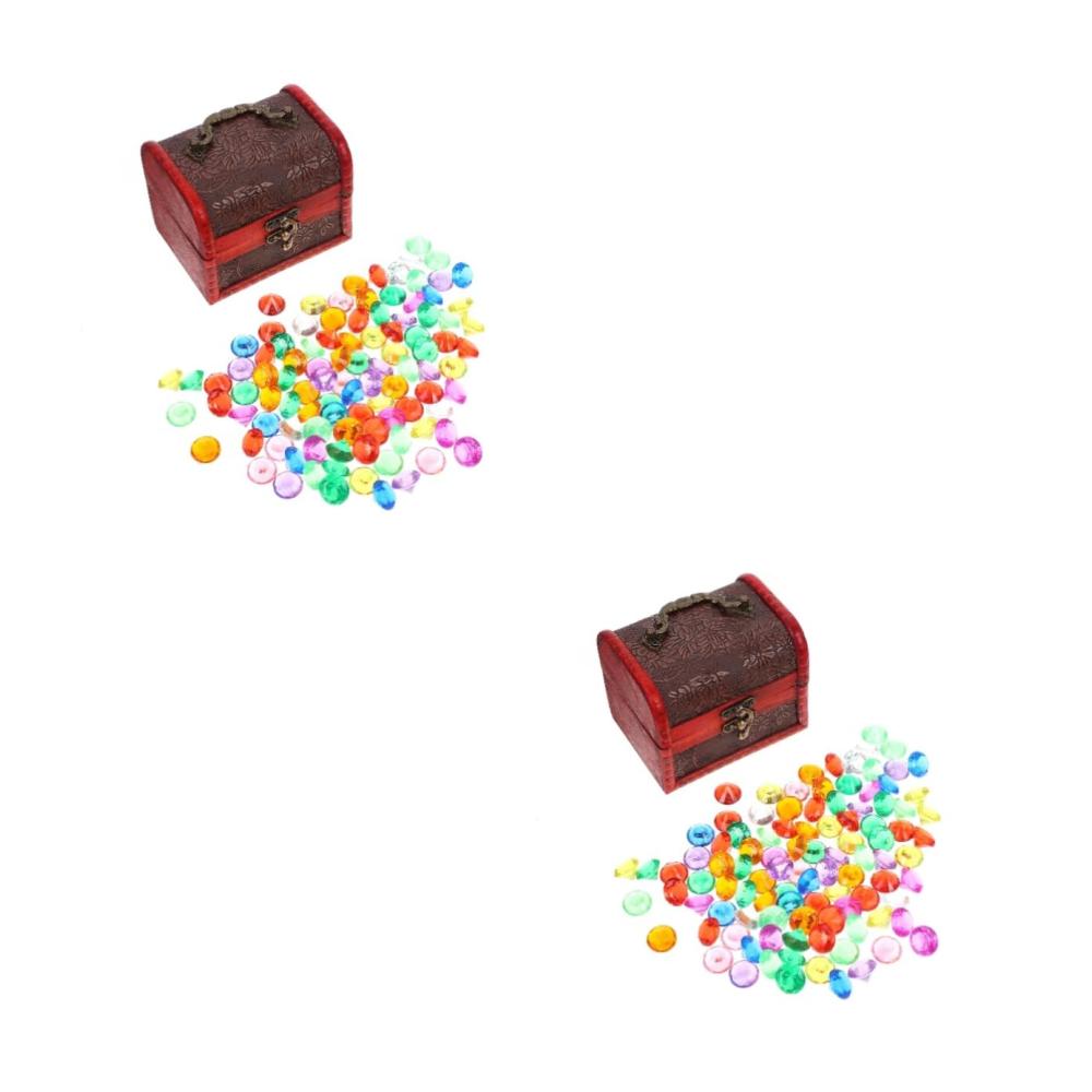 Einzigartiges Kinder Schmuckkästchen Rollenspielspaß mit 100 Spielzeugen! Prinzessinnen-Accessoires glitzernde Diamanten perfekt für Heimdekorationen und Goodie-Bags