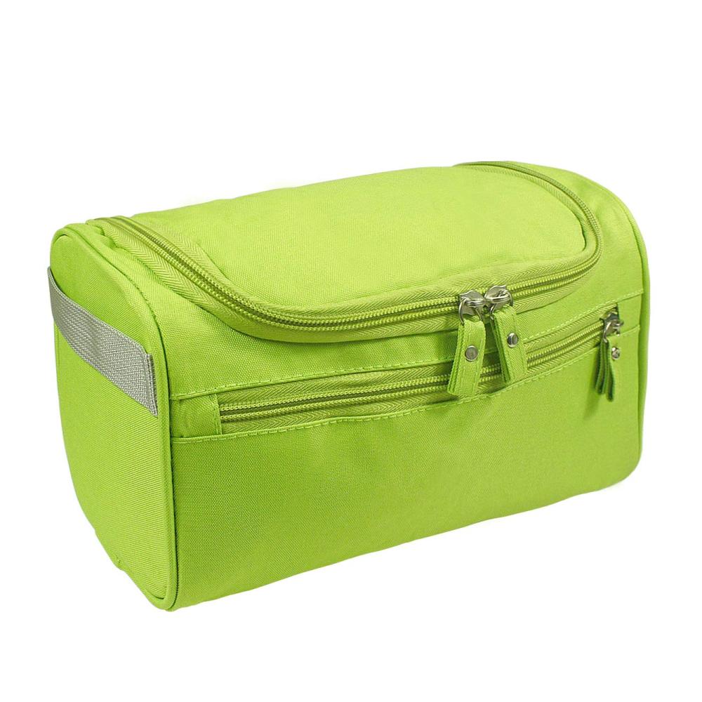 Hochwertige Reise-Kulturtasche für Damen und Herren Groß wasserdicht mit Mesh- und Reißverschlussfächern. Perfekt für Koffer und Handgepäck. Jetzt in Grün erhältlich
