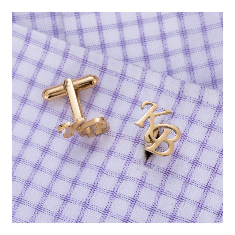 Personalisierte Initialen Manschettenknöpfe Ein einzigartiges Geschenk für den stilbewussten Herrn. Handgefertigt für Eleganz und Klasse. Entdecken Sie jetzt