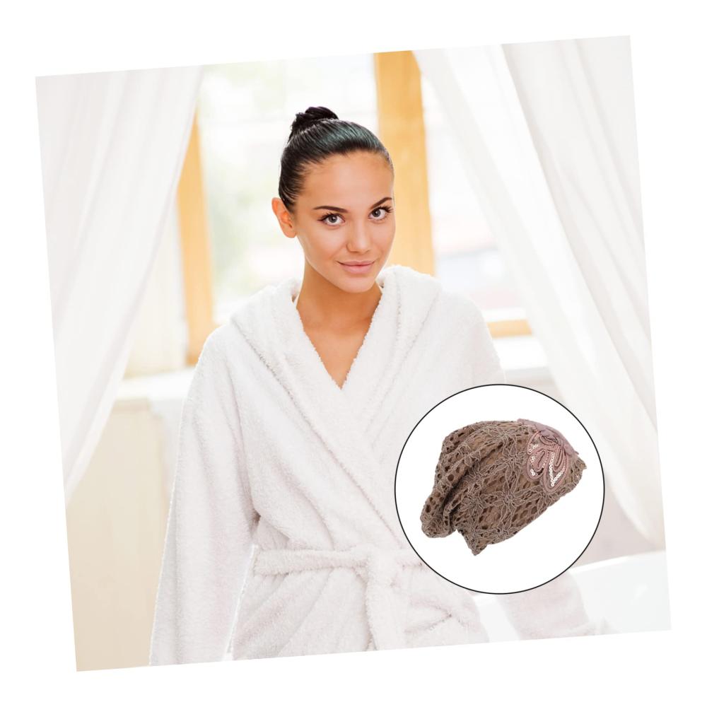111er Set Spitze Haarturban-Sommerhaube für Frauen Duschhaube Chemo-Hut Beanie-Turban Kopfschlafhauben Nachtbedeckung Haarschutzkappe - für Haarausfall 1 Stück
