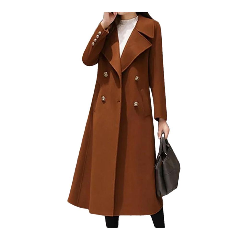 Exklusiver Damen Kaschmirmantel Stilvoller Wintermantel für Damen lose geschnitten lang und aus hochwertiger Wolle. Perfekt für die kalte Jahreszeit
