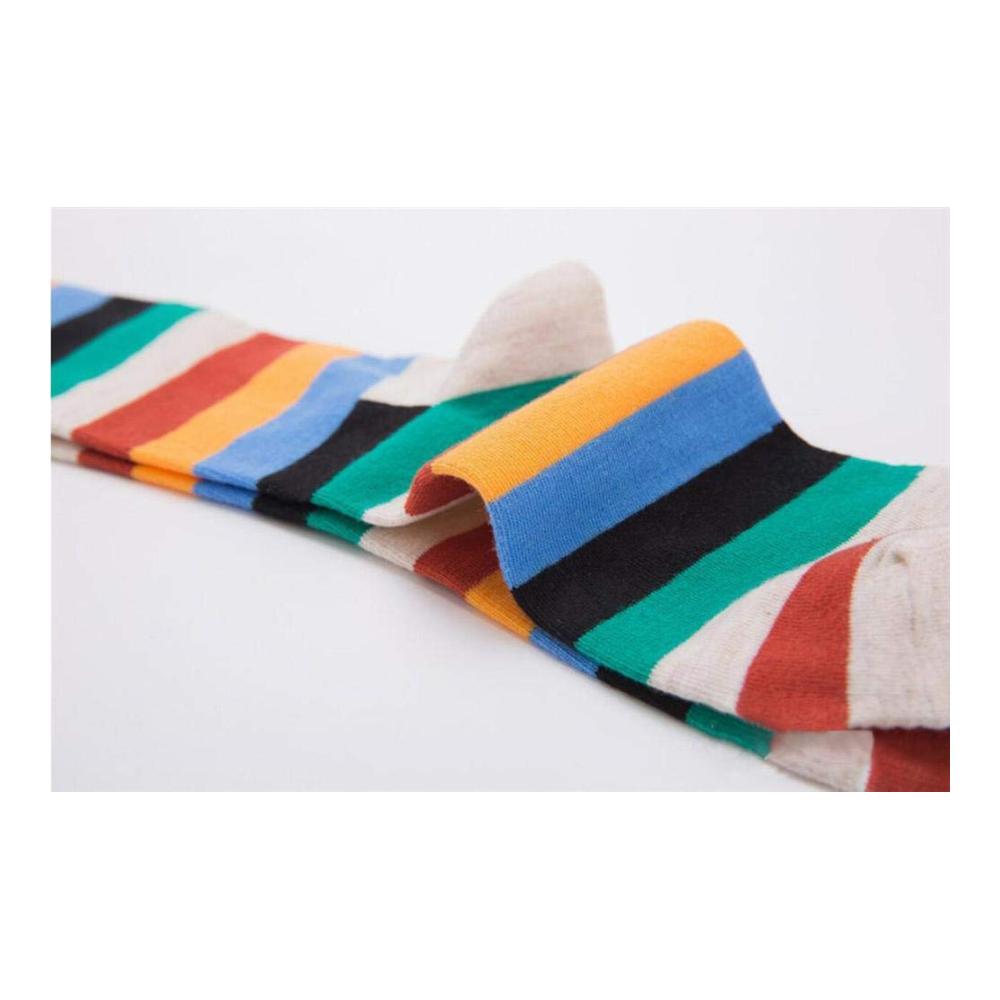 Stylische Wintersocken für Herren 5 Paar Baumwollsocken weich warm atmungsaktiv & bunt gestreift - Perfekt für kalte Tage