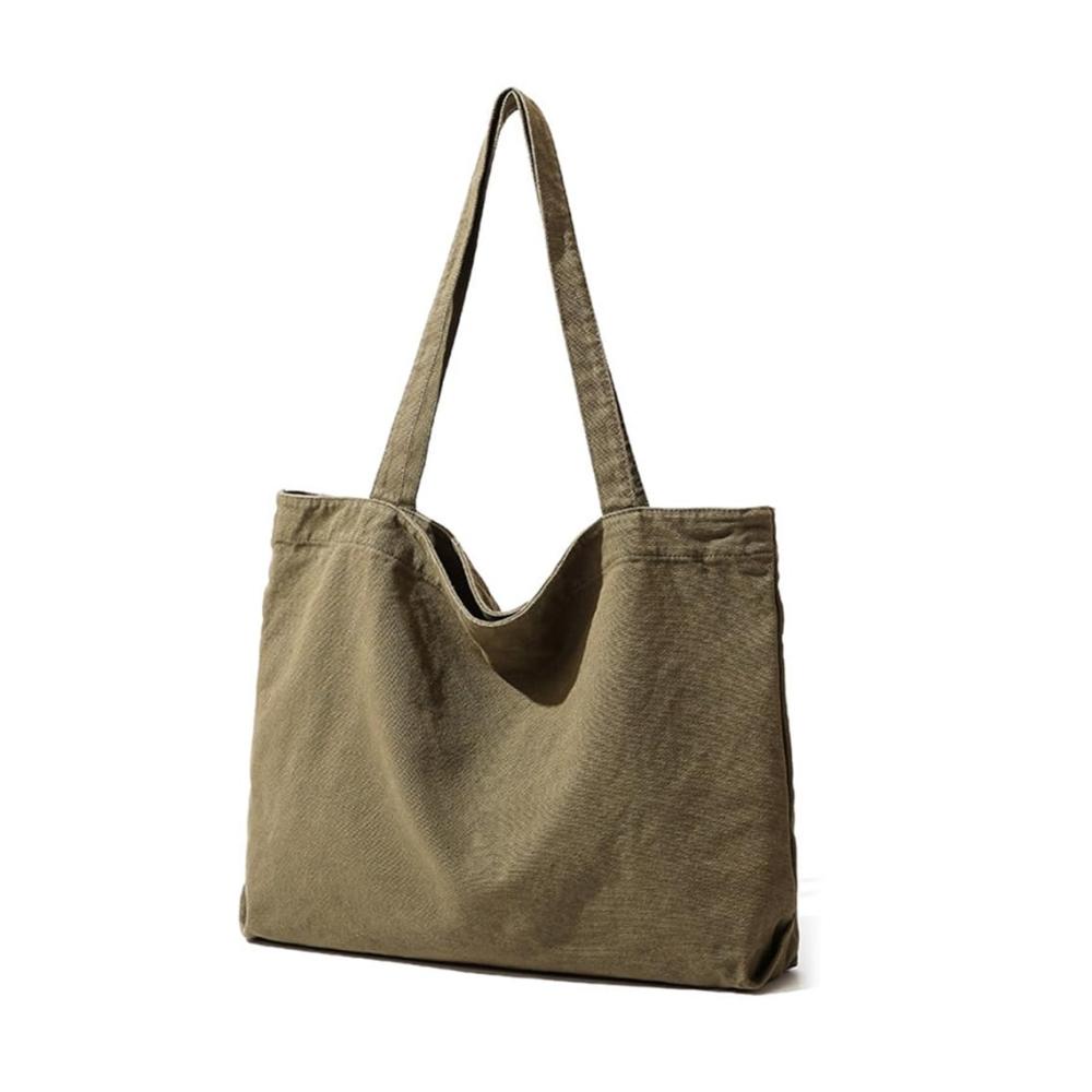 Entdecke den angesagten japanischen Stil Vielseitiger Canvas-Shopper für Damen - Große Kapazität modisch und praktisch
