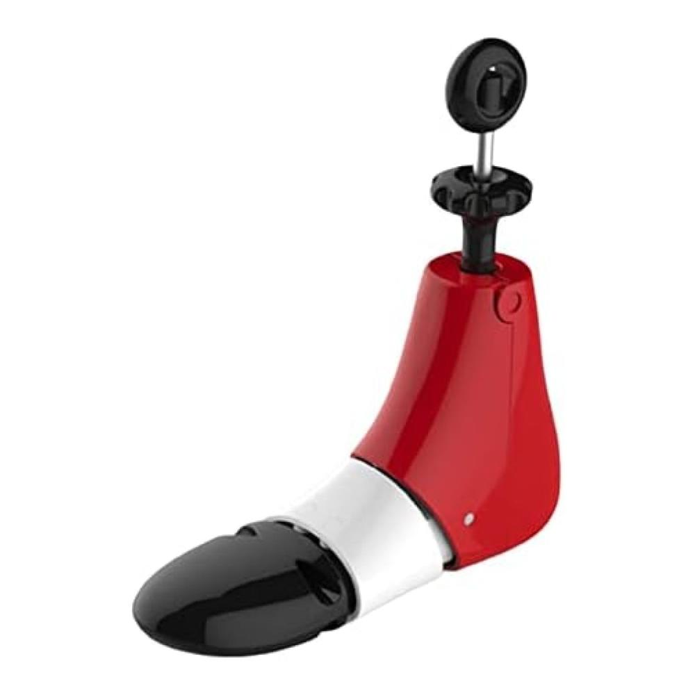 Hochwertiger verstellbarer Schuhspanner für Damen und Herren | Stiefelformer für Größe 43-46 | Optimale Schuhpflege und Formbewahrung | Rot-Schwarz Design von Pleasant63