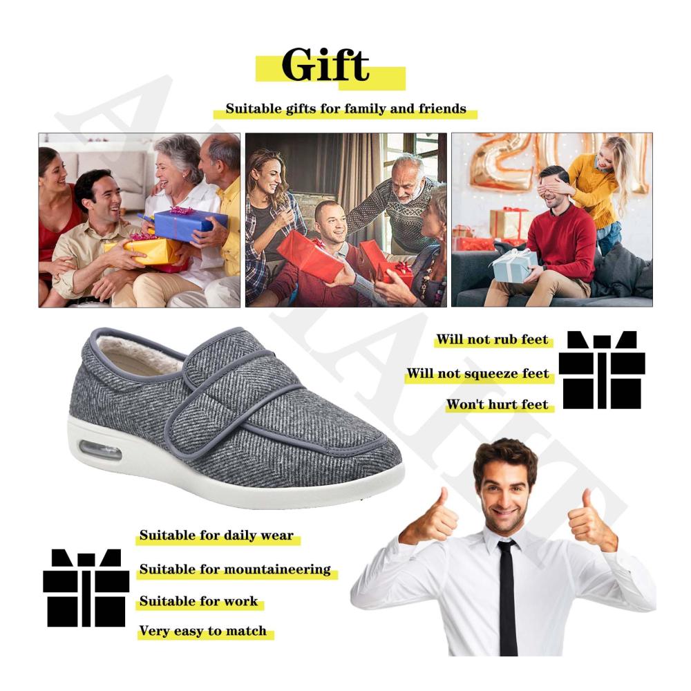 Bequeme Slipper & Mokassins für Damen und Herren Orthopädische Gesundheitsschuhe mit Memory Foam zum reinschlüpfen. Perfekt bei Hallux valgus und für Hallensportler
