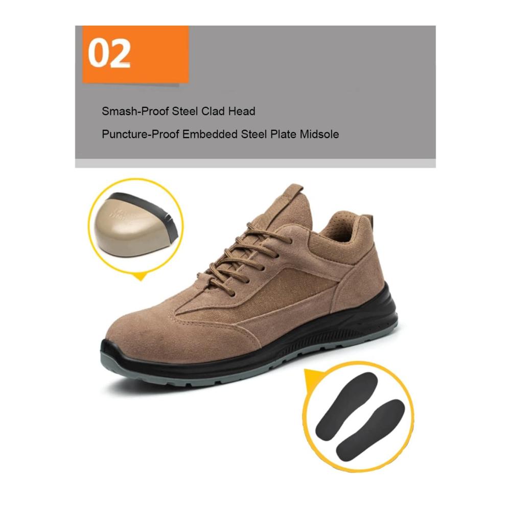 Hochwertige Arbeitssicherheitsschuhe Stahlkappen für Schutz Leichtigkeit für Komfort Stil für Eleganz. Robuste Industriebauschuhe unverwüstliche Turnschuhe