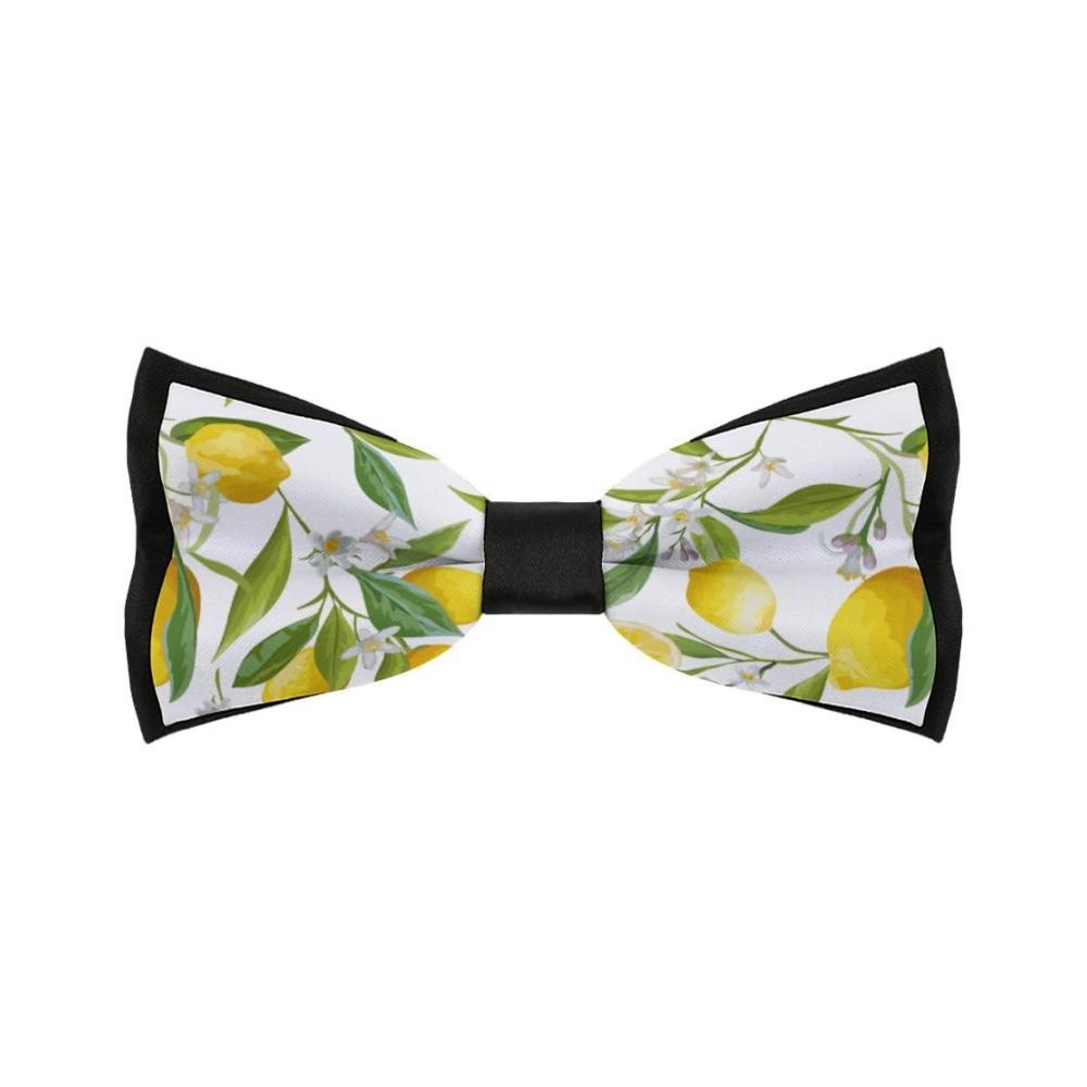Elegante Vorgebundene Herrenfliege in Einheitsgröße | Anpassbare Halsfliege in Zitronengelb mit Seidenoptik | Perfektes Accessoire für formelle Anlässe Partys und Hochzeiten