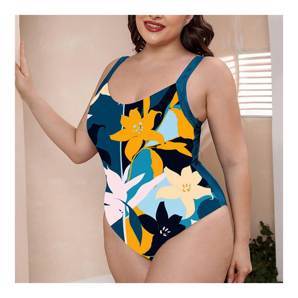 Entdecke den perfekten Monokini Vielfarbig gewellt mit zufälligen Blumen und Leopardenmuster. Verstellbarer Rückengurt für maximalen Komfort. Heiße Quellen werden nie wieder dasselbe sein