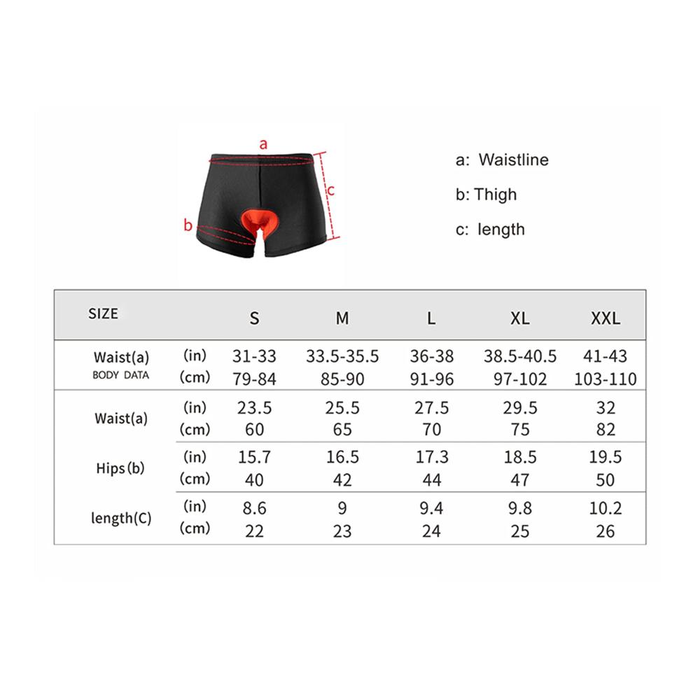 Kurze Hosen für Männer Fahrradunterhose mit 3D Gel Sitzpolster atmungsaktiv und schnell trocknend. Perfekt für Radfahrer - bequem und schützend! Entdecken Sie jetzt
