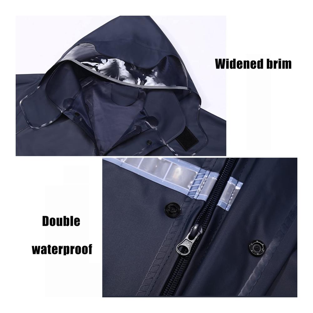 Hochwertige Regenjacke für Herren Wasserdichter Regenanzug mit Kapuze perfekt für Outdoor-Aktivitäten! Verfügbar in Blau/Grün Größen XL/XXL/3XL/4XL. Jetzt wetterfest bleiben