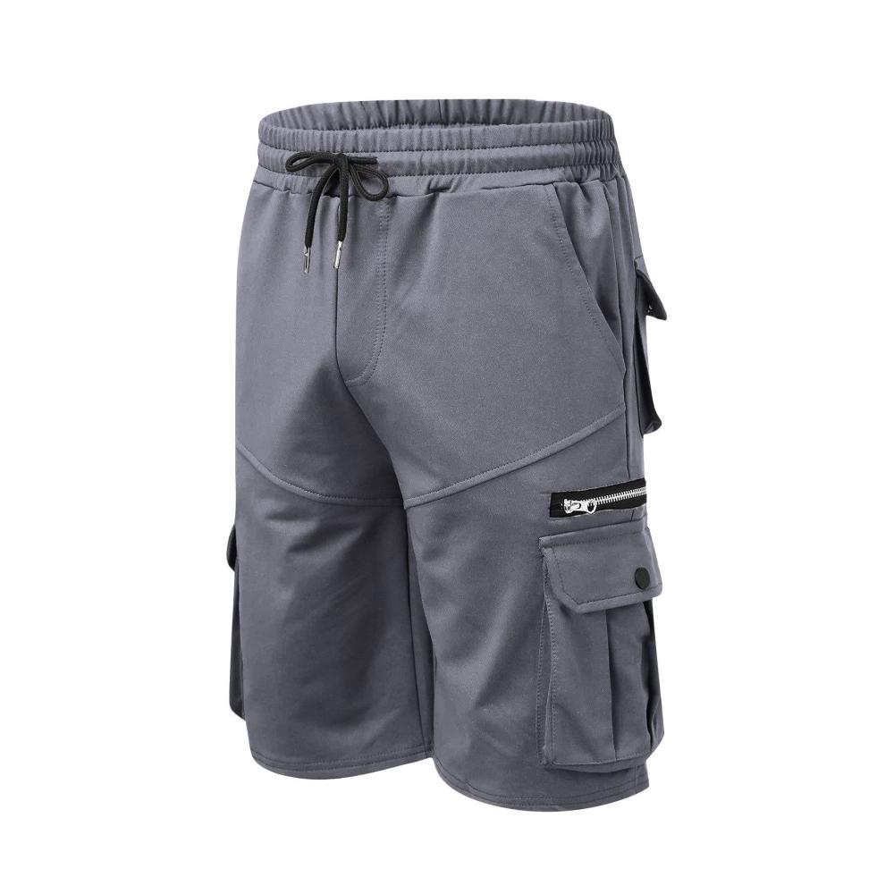 Vintage Cargo Shorts Herren Trendige Baumwoll-Shorts mit Tunnelzug und vielen Taschen. Perfekt für Sommer Arbeit und Freizeit. Entdecken Sie jetzt