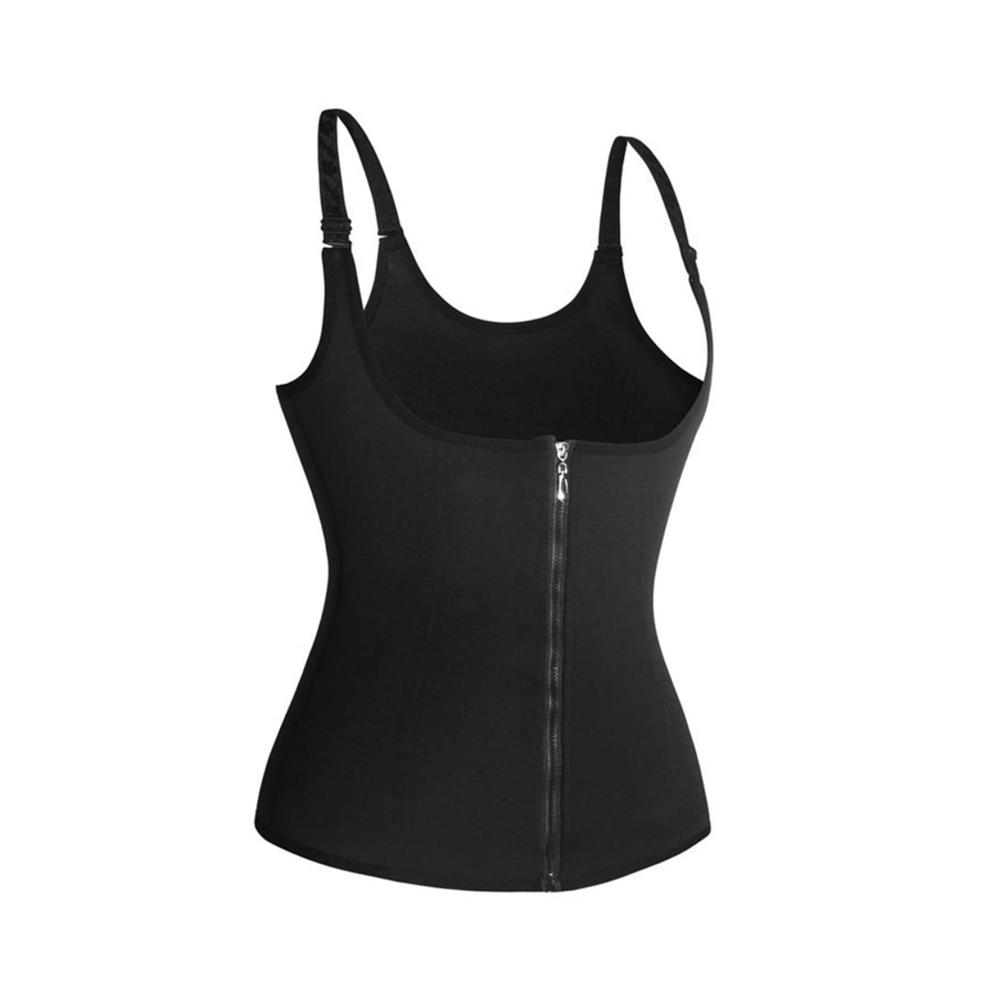 Formgebendes Korsett Rückenunterstützung schlanker Look! Hochwertiges Damen Korsett mit Reißverschluss vorne für Fitness und Taille-Training. In Schwarz. Erreiche deine Ziele stilvoll