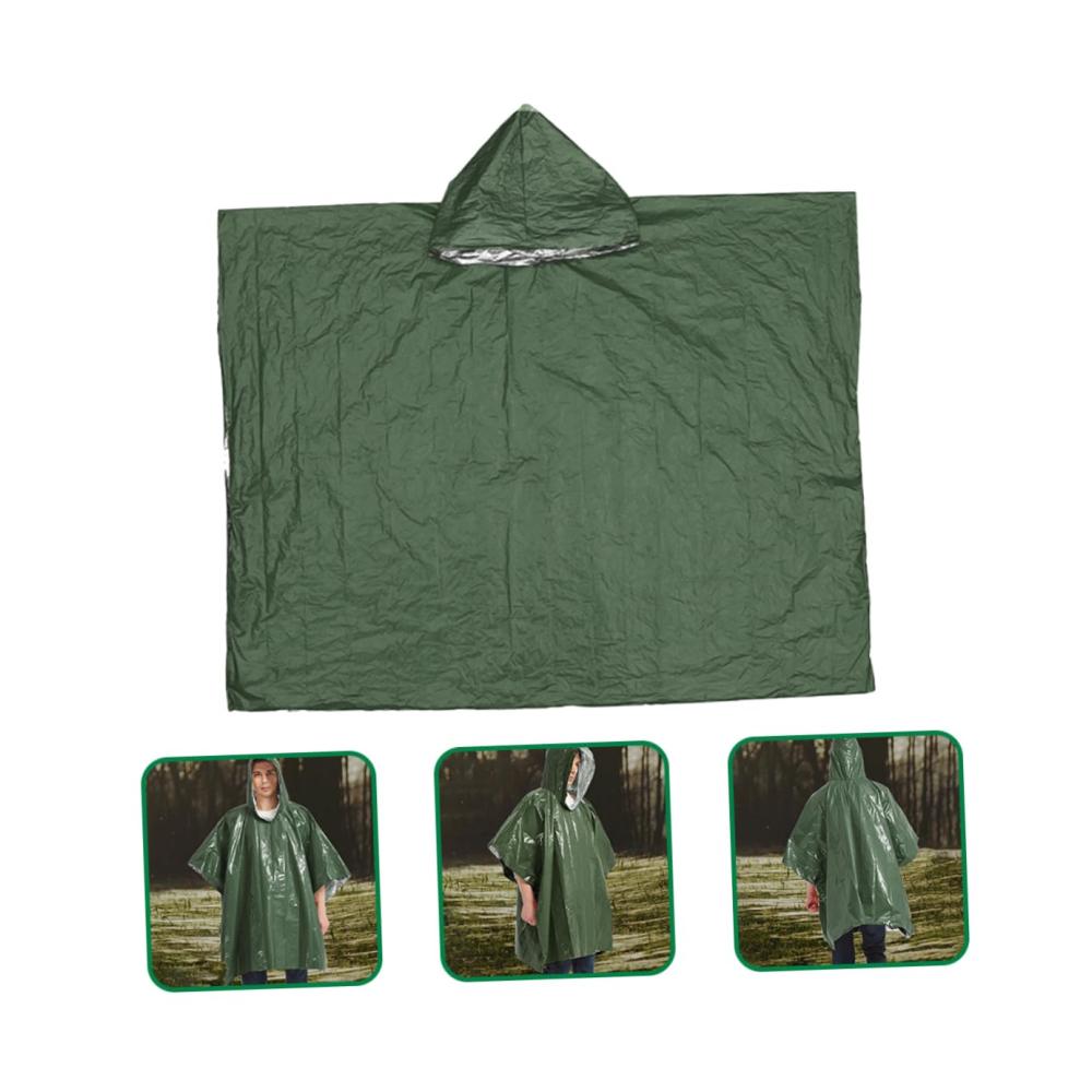 5tlg. Notfall-Regenmantel-Set｜Ultimativer Schutz vor unvorhersehbaren Niederschlägen｜Unisex Regenmäntel für Ausflüge Camping & mehr｜Einfach tragbar & unentbehrlich für jeden Notfall
