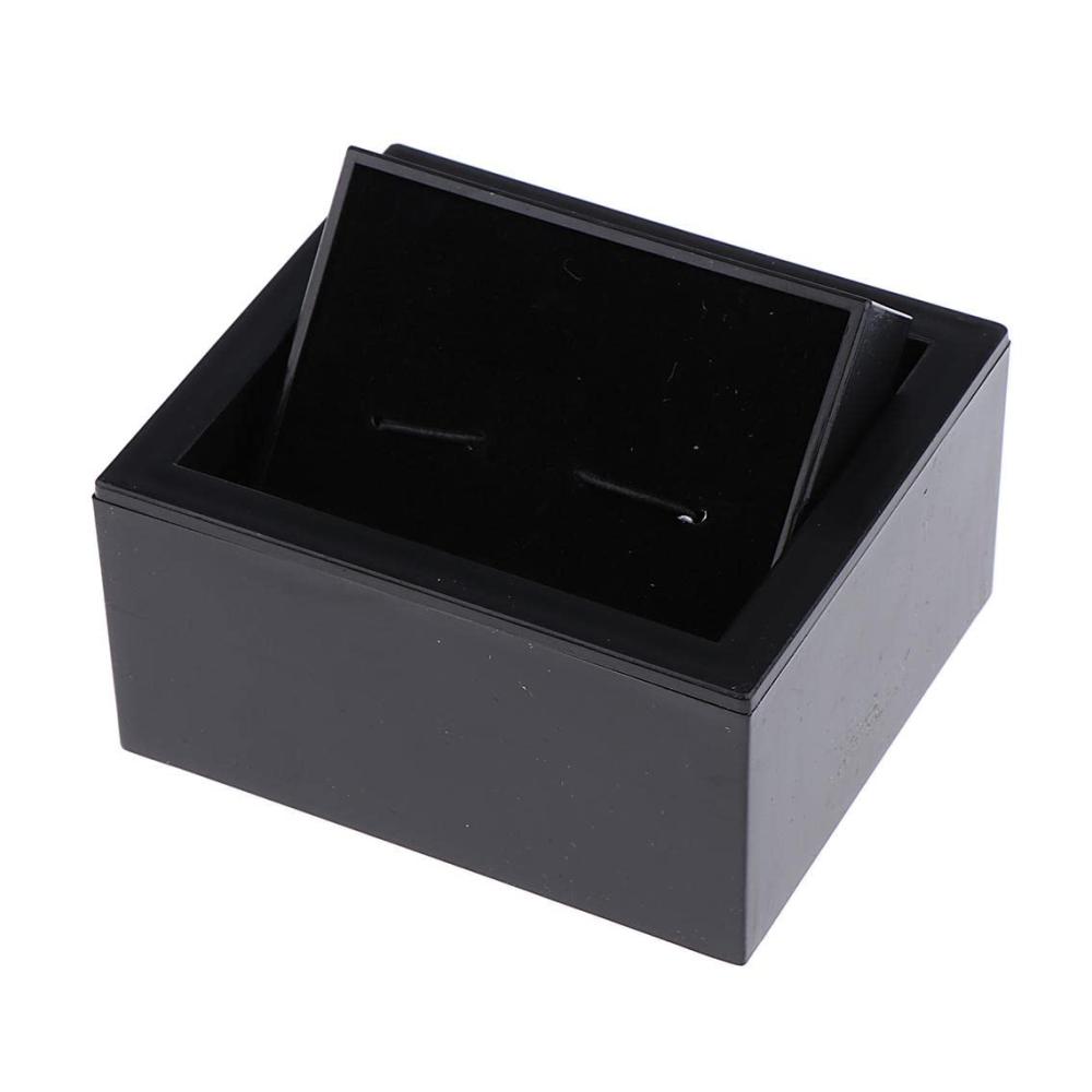15-teiliges raffiniertes Set schwarzer Manschettenknöpfe inklusive edler Samt-Geschenkbox in elegantem Design für Männer