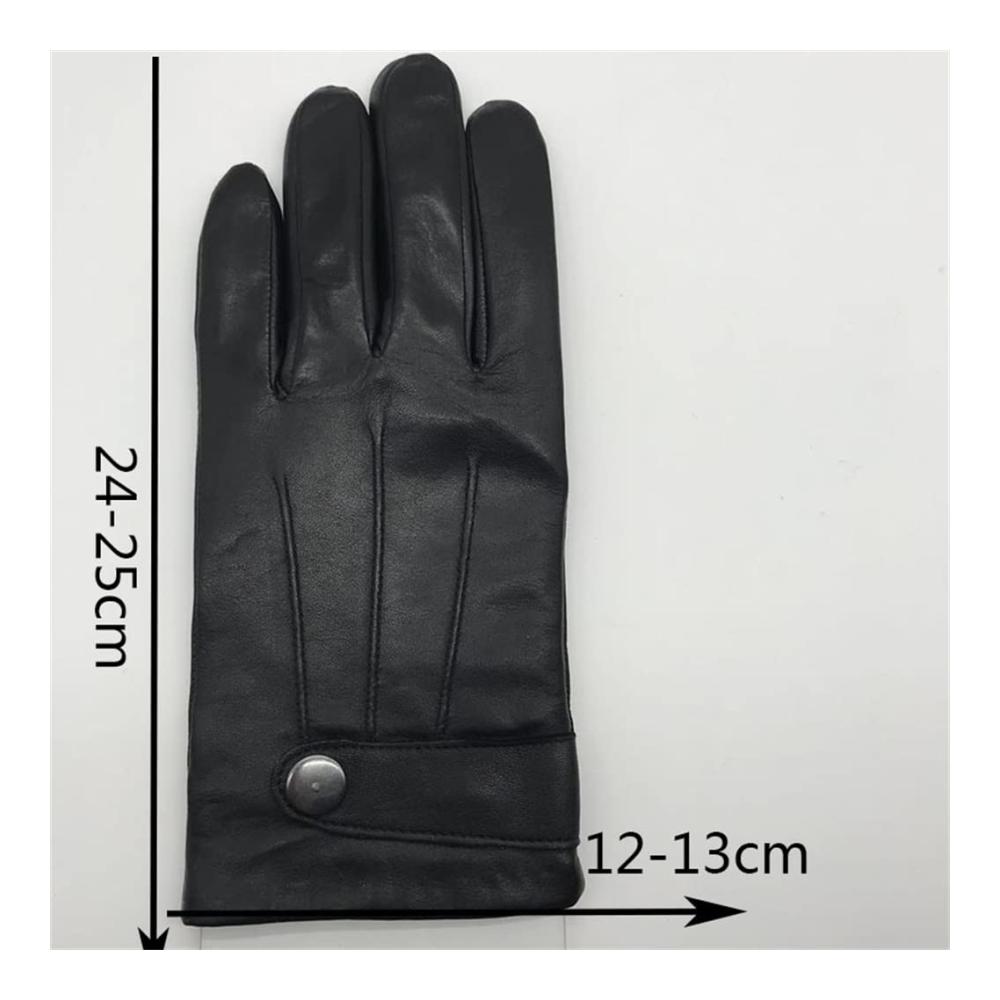 Hochwertige Herren Lederhandschuhe Stilvoll warm und kältebeständig für Winterfahrten und Arbeit. Das perfekte Geschenk für Männer