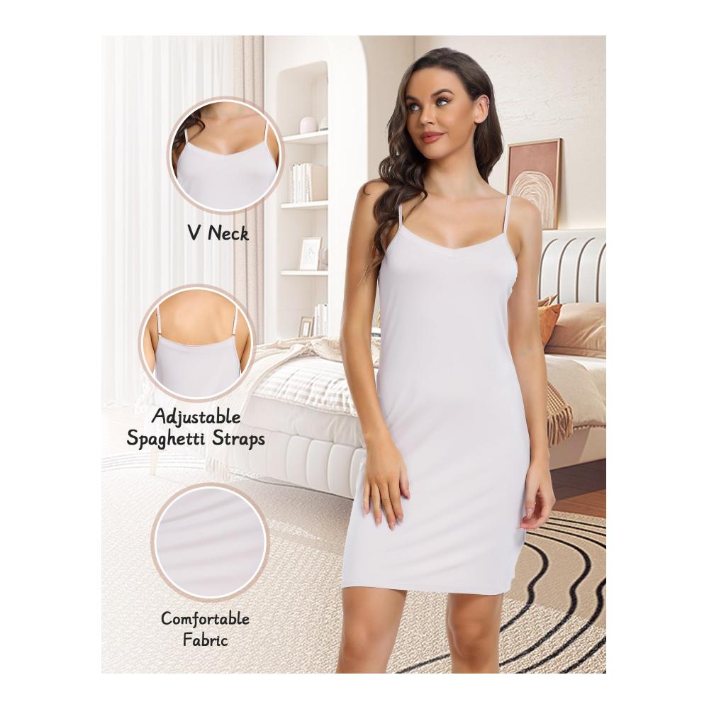 Verführerisches Damen Unterkleid Elegante Knielange Unterröcke & Cami Nachthemd mit Trägern. Perfekte Sleepwear für stilvolle Frauen. Jetzt entdecken