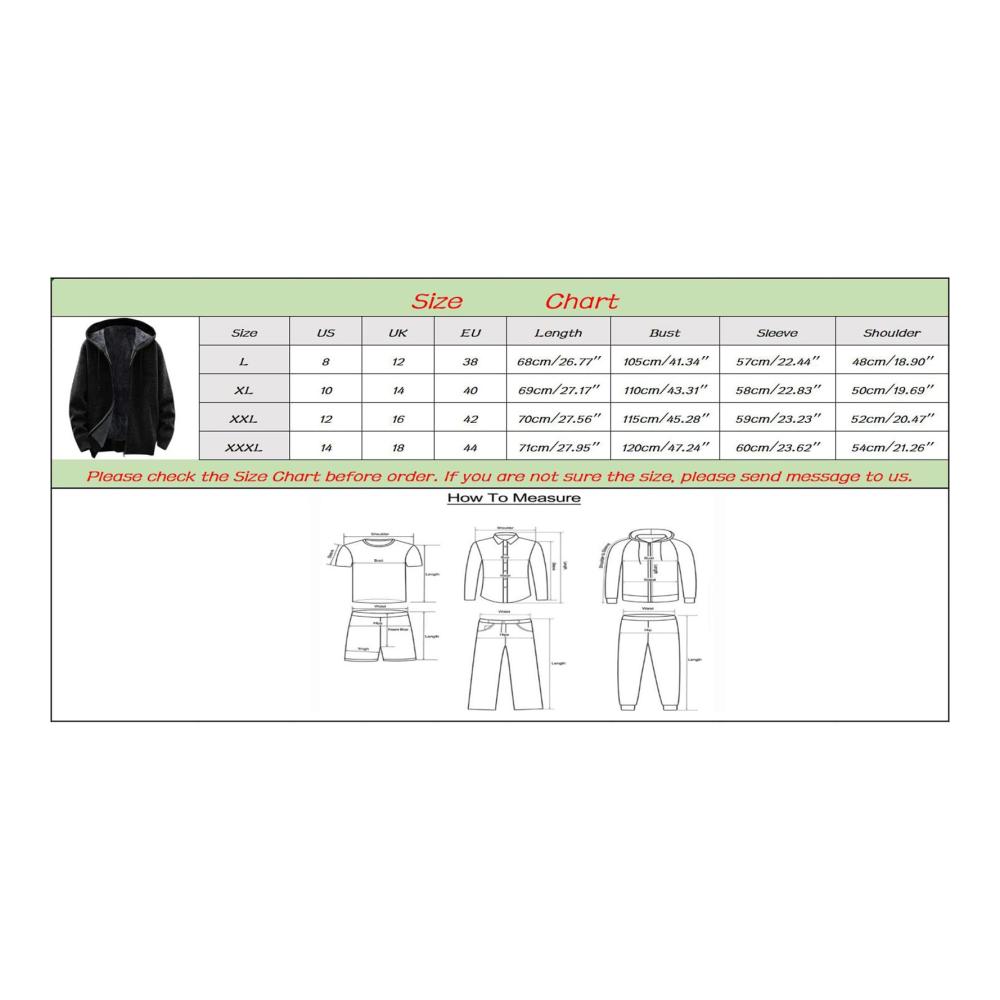 Strickjacke für Herren mit Kapuze | Große Größen | Warm & Gefüttert | Strickfleecejacke mit Reißverschluss | Langarm | Outdoor- & Winterjacke