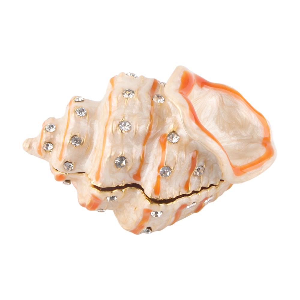Organisieren Sie Ihren Schmuck stilvoll! Exquisites Muscheldesign Schmucktablett für Ringe Ohrringe Halsketten Armbänder und Uhren. Perfekte Aufbewahrungslösung