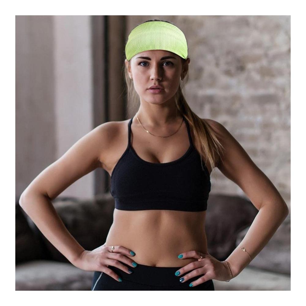 4-er Pack Sportive Haarbänder mit einzigartiger Verdampfungskühlung Tumnea Sport-Stirnbänder aus atmungsaktivem Material schweißabsorbierend für schnelle Abkühlung und Linderung