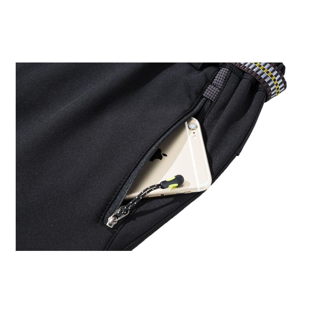 Herren Outdoorhose Winter Gefütterte Softshellhose wasserabweisend warm und winddicht