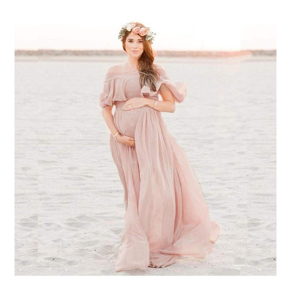 Lange Umstandskleider für die Fotografie Schwangerschaftskleider für Damen Sommerkleid Brautkleid für Schwangere Blumenmuster Umstandsmode