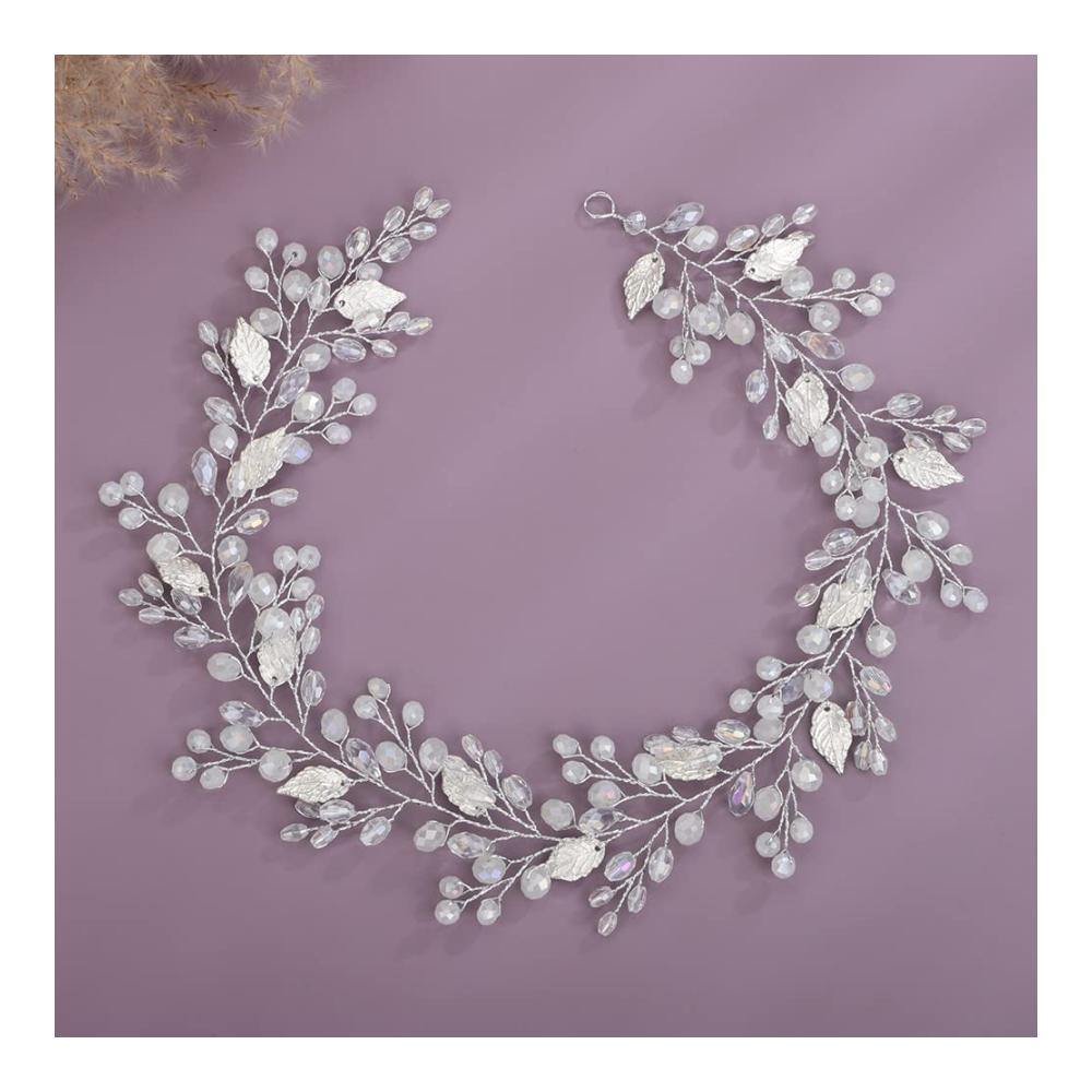 Strahlende Eleganz Handgefertigtes Kristall-Haarband für Damen – Perfektes Accessoire für Partys Hochzeiten und mehr! Exquisite Blatt-Verzierung trendiger Brautschmuck