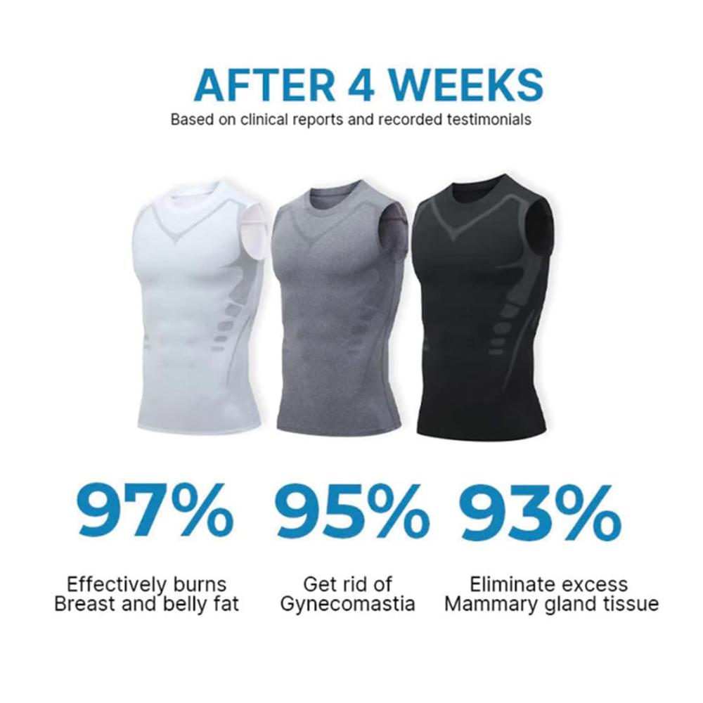 Shape-Oberteil für Herren Ionic Shaping Weste Kompressionsshirt für eine schlankere Silhouette