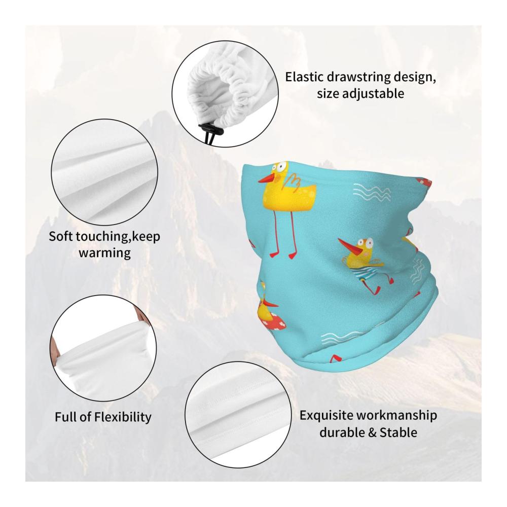 Lustiger Winddichter ZORIN Halswärmer Schal mit Ente für Ski & Sport Unisex Gelb One Size