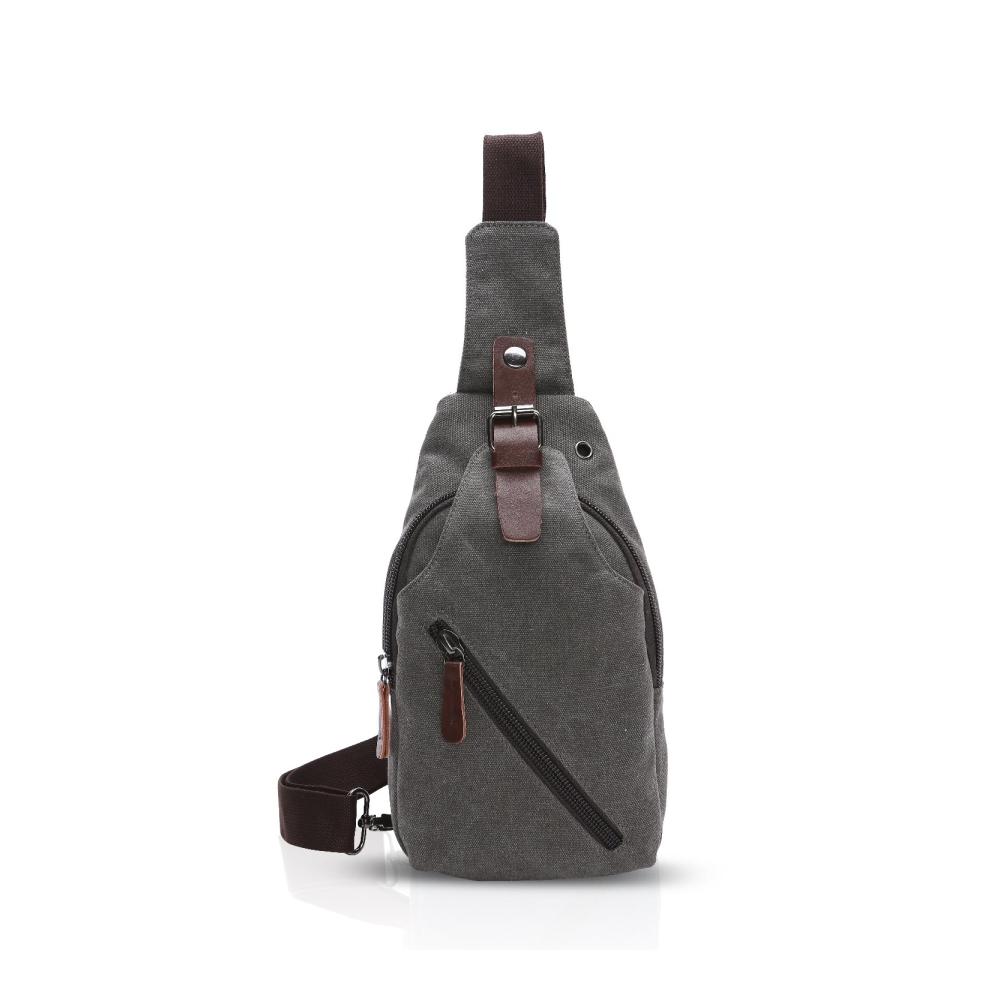 Entdecke die Vielseitigkeit Multifunktionale Schultertasche mit Kopfhöreröffnung für Studenten Partys & Outdoor-Aktivitäten! Damen & Herren lieben die Verschleißfestigkeit der Leinwand