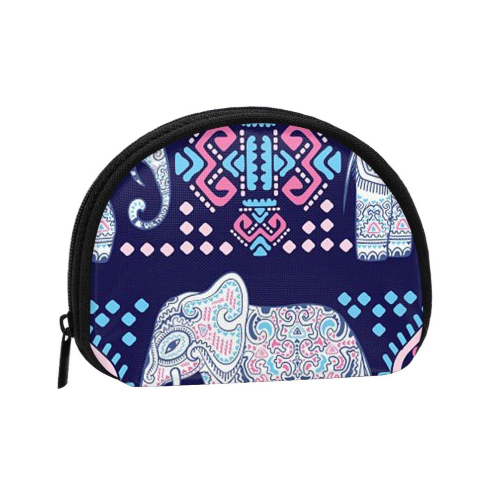 Exklusive Mini-Münzbörse mit Sternen-Design für glamourösen Stil | Perfekt für den Alltag und als Geschenk | Lila Elefant | Einheitsgröße