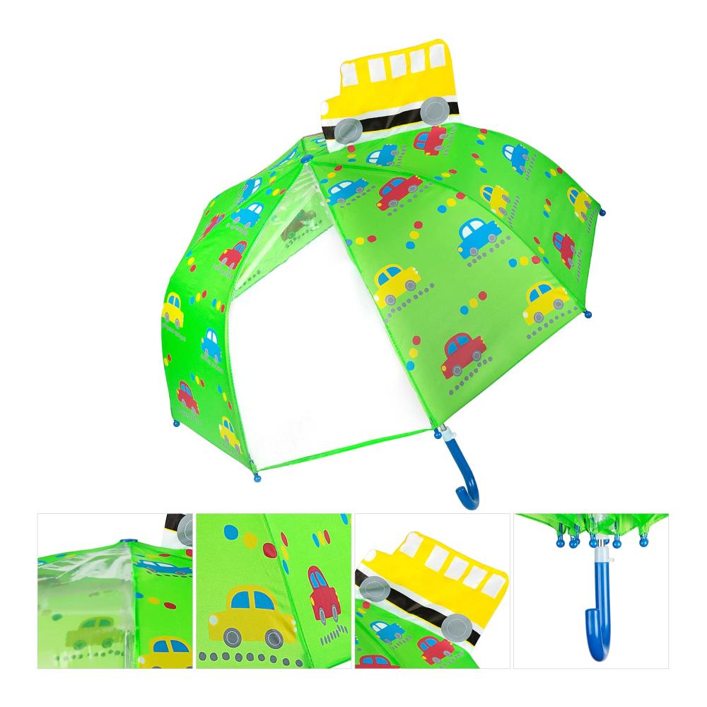 Einzigartiger 3D Kinder Regenschirm Lustiger Regenschirm für Kinder bis ca. 8 Jahre Einheitsgröße