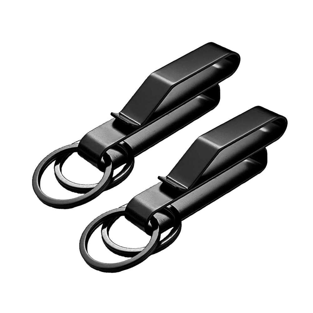 Stilvoller Herren-Schlüsselhalter aus Edelstahl | Metall-Schlüsselclip mit Schnellverschluss | Robuster Autoschlüssel-Organizer | Perfektes Geschenk für Männer